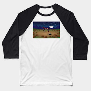 Chainsaw Astronomy Baseball T-Shirt